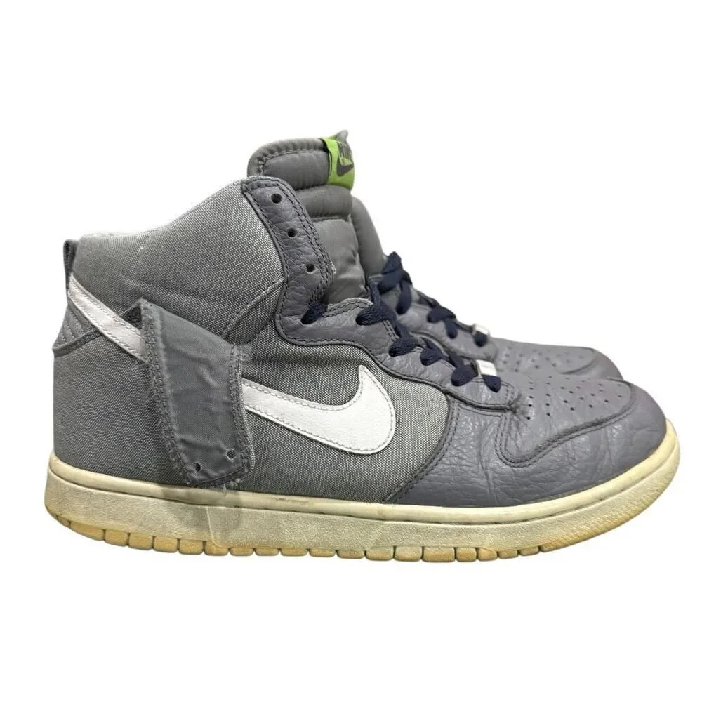 2012 Nike Dunk High Sneaker Wolf Grey/White-Cool Grey - Size 9 (317982-045)
